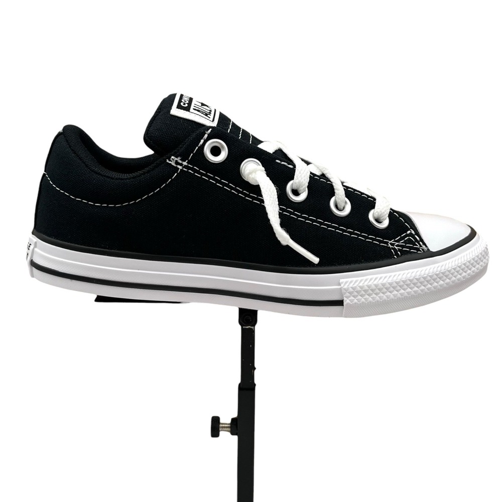 Converse Chuck Taylor Street Youth Boys Girls Low Top Sneaker Size 7 Black White - Picture 12 of 12
